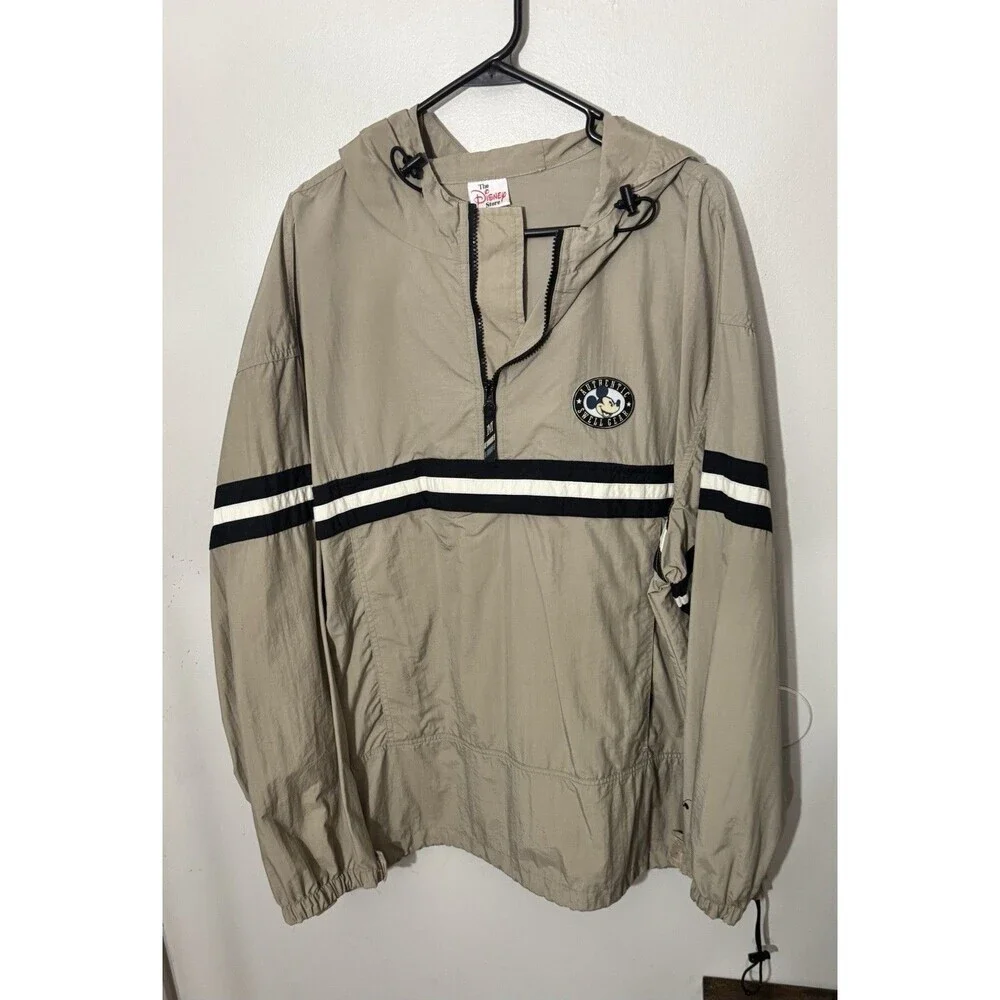 Vintage Swell Gear Mickey Mouse Jacket-XL/XXL Hooded Beige Tan The Disney Store
